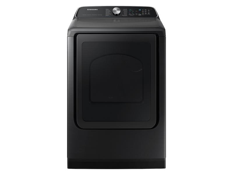 Samsung DVE55CG7100V 7.4 Cu. Ft. Smart Electric Dryer With Steam Sanitize+ In Brushed Black