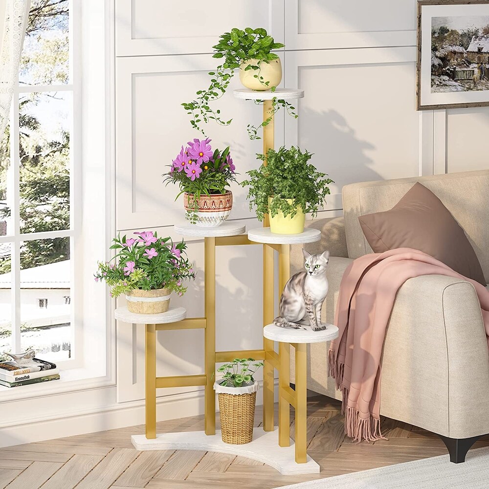 Corner Plant Stand Indoor  6 Tiered Plant Shelf Flower Stand