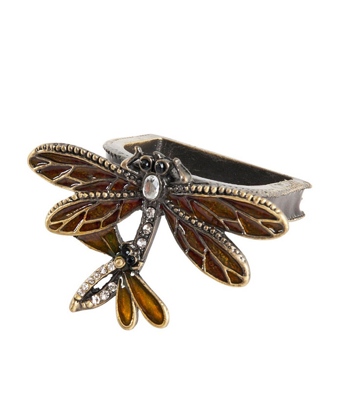 Saro Lifestyle Dragonfly Napkin Ring Set of 4