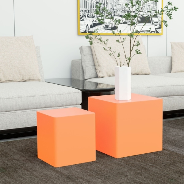 Set of 2 MDF End Table/Side Table for Living Room， Office， Bedroom