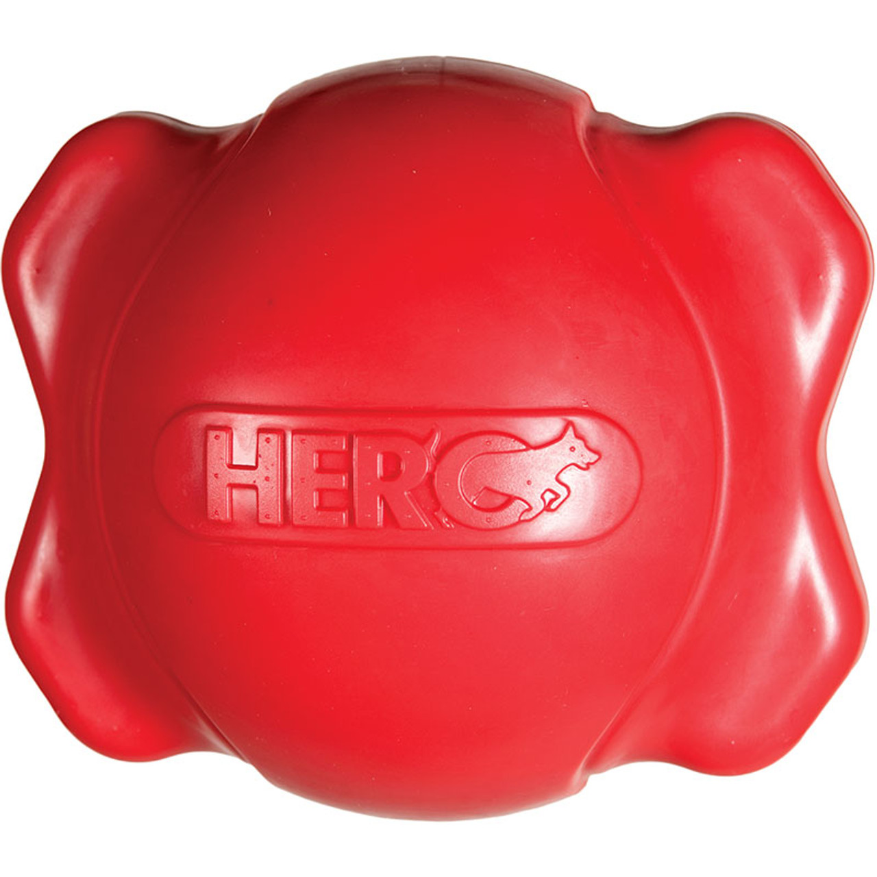 Hero Red Dog Bone Ball Squeaker