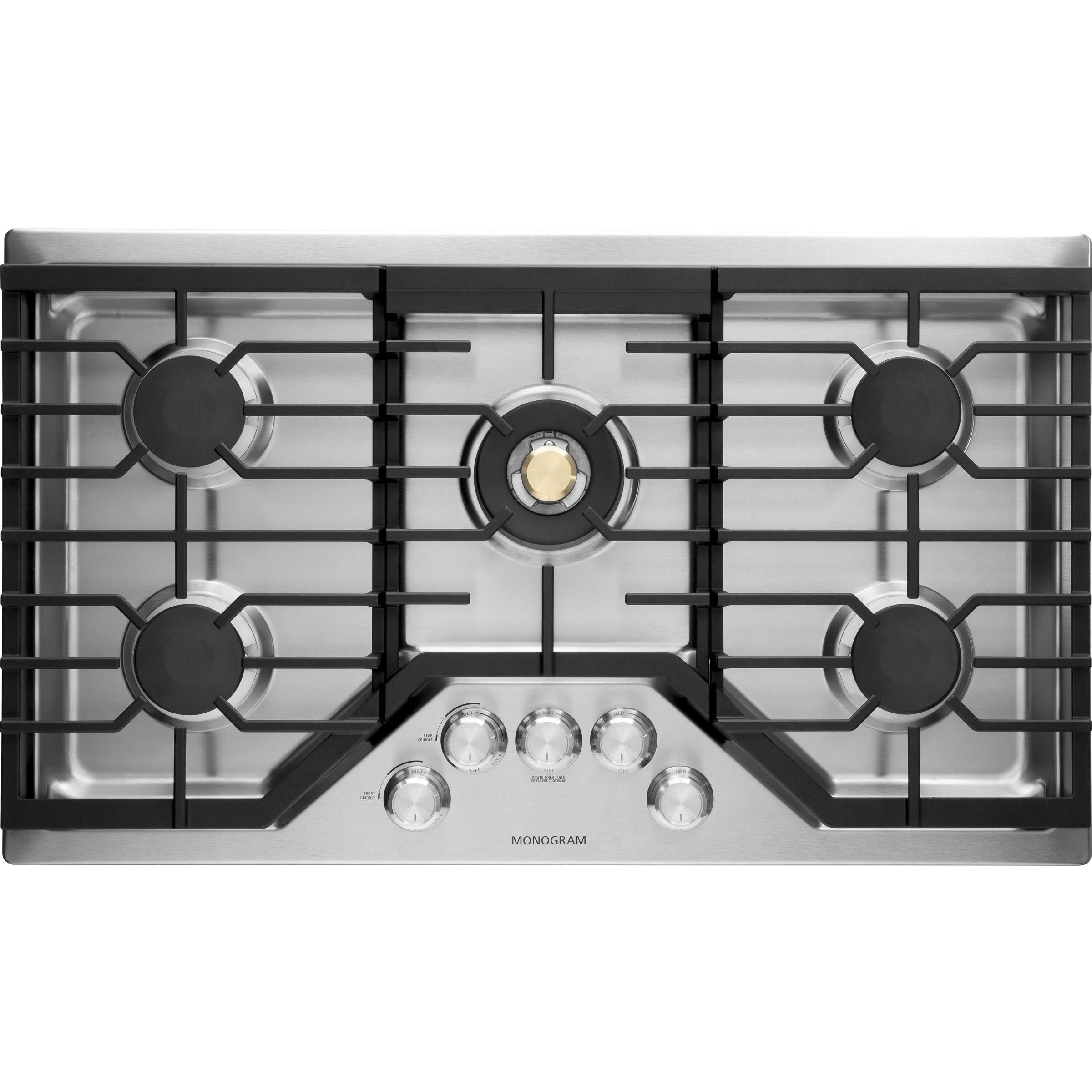 Monogram 36-inch Built-In Gas Cooktop ZGU36RSLSS