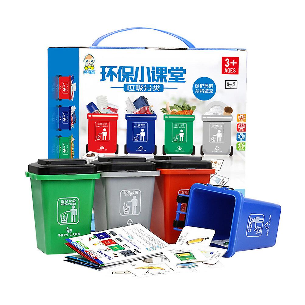 1 Set Kids Garbage Can Toys Garbage Classification Toy Early Educational Toy