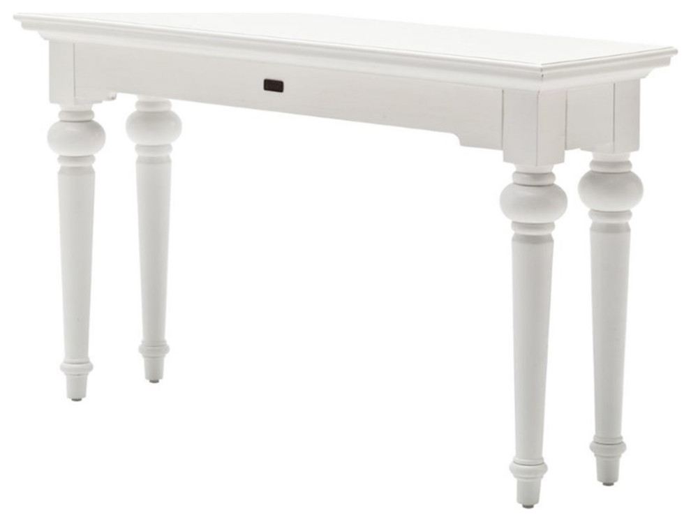 NovaSolo Provence Console Table in Pure White   Traditional   Console Tables   by Homesquare  Houzz