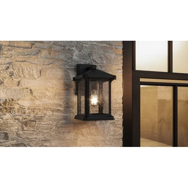 Sloane 1-Light Matte Black Outdoor Wall Lantern Shopping - The Best Deals on Outdoor Wall Lanterns | 39804256