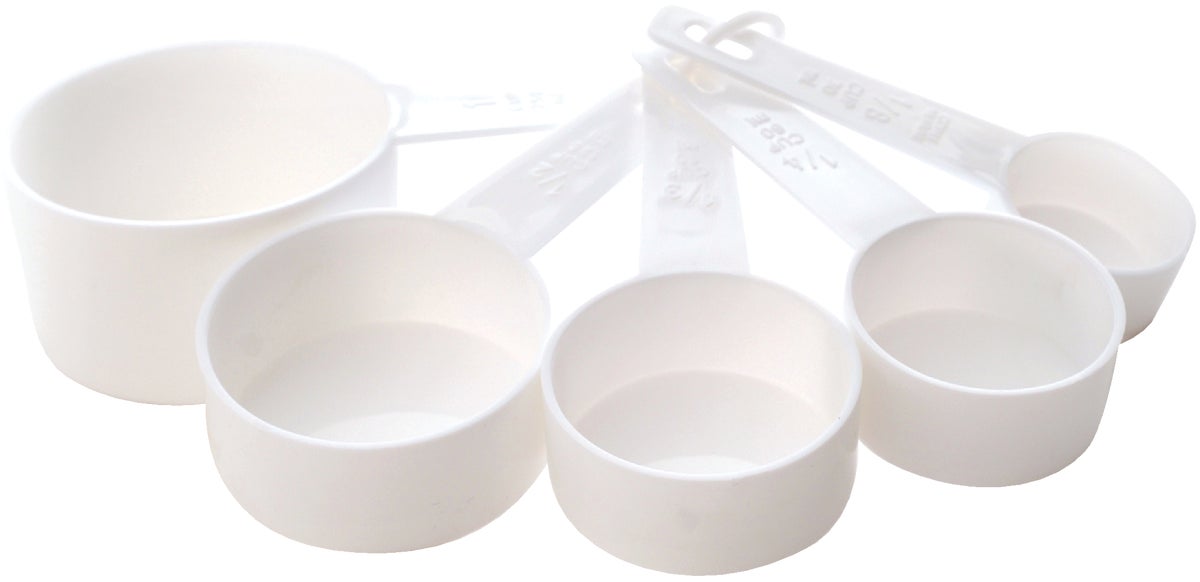 Norpro 5-Piece Plastic Measuring Cup Set White