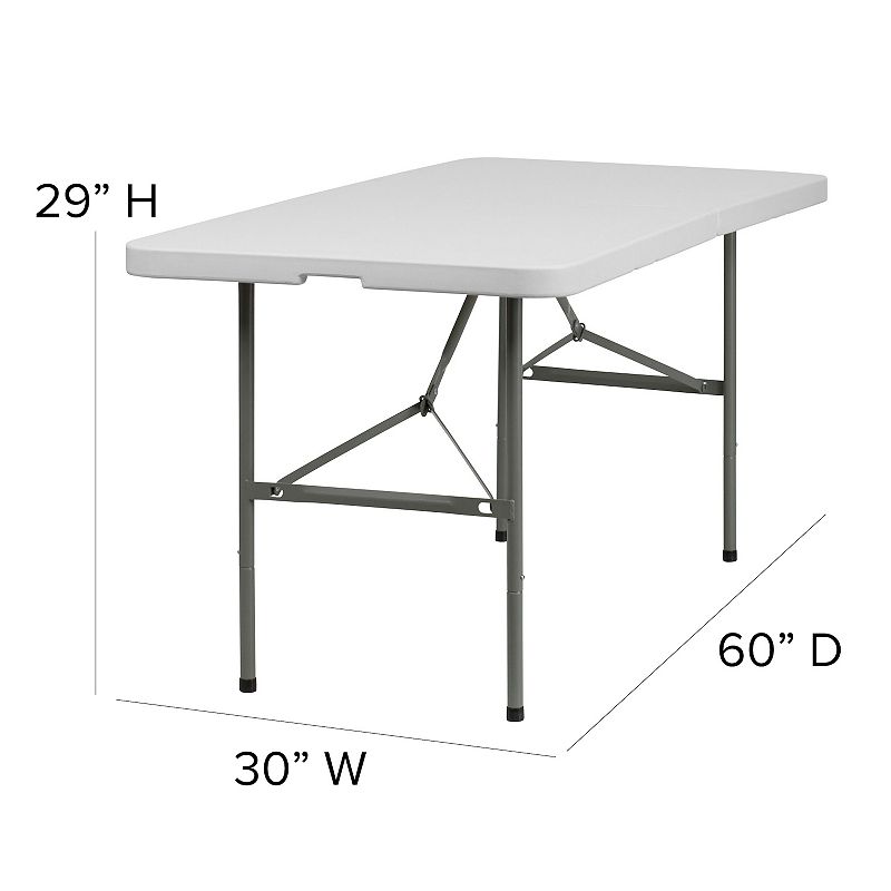 Flash Furniture Elon 5-Foot Bi-Fold Folding Table