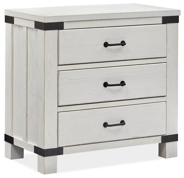 Magnussen B5321 Harper Springs Bachelor Chest WithMetal Decoration   Farmhouse   Accent Chests And Cabinets   by Unlimited Furniture Group  Houzz