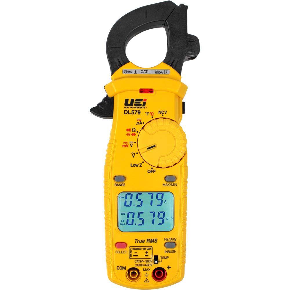 UEi Test Instruments DL579 600A Dual Display TRMS-Clamp wTempCapacitance DL579