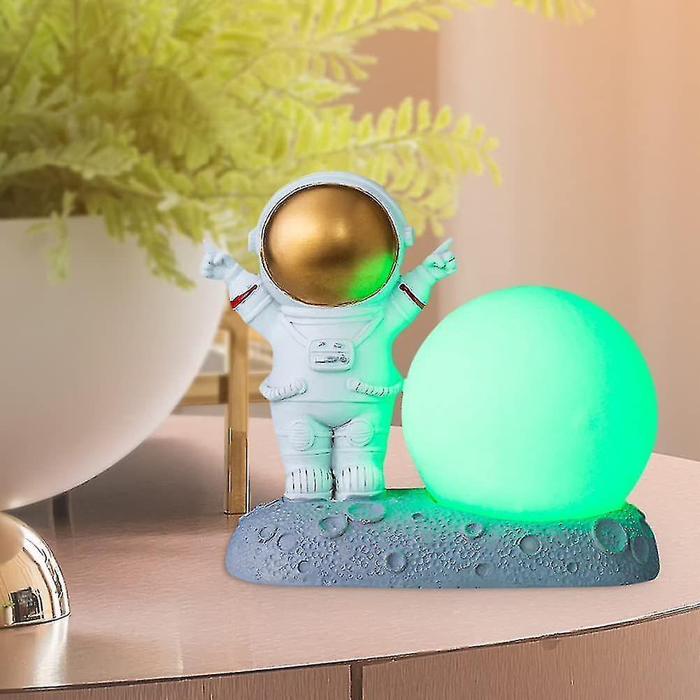 Creative Astronaut Night Light - Decorative Bedside Lamp - Moon - Desk Decoration - For Kids Room，(g