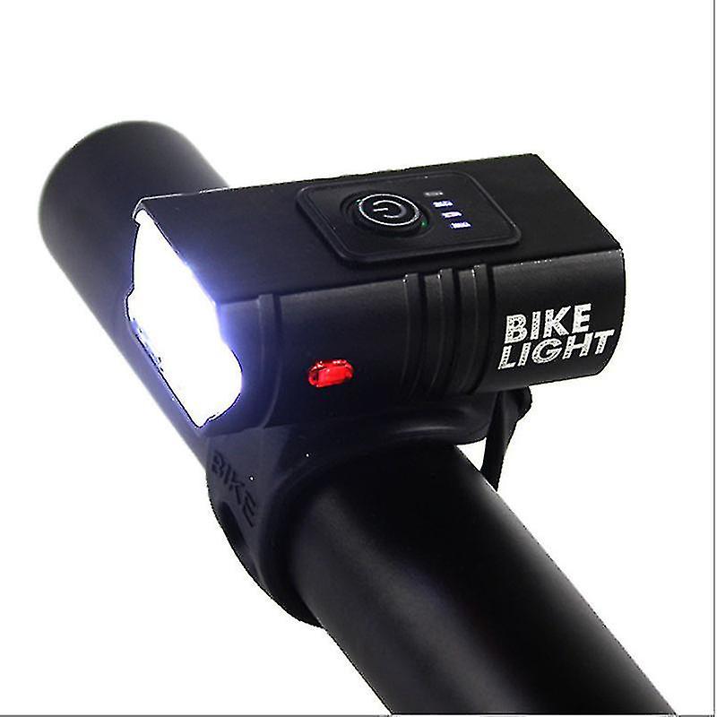 Dual T6 Bicycle Lights Usb Charging Outdoor Riding Lights Electric Display Red Light Warning Lightin