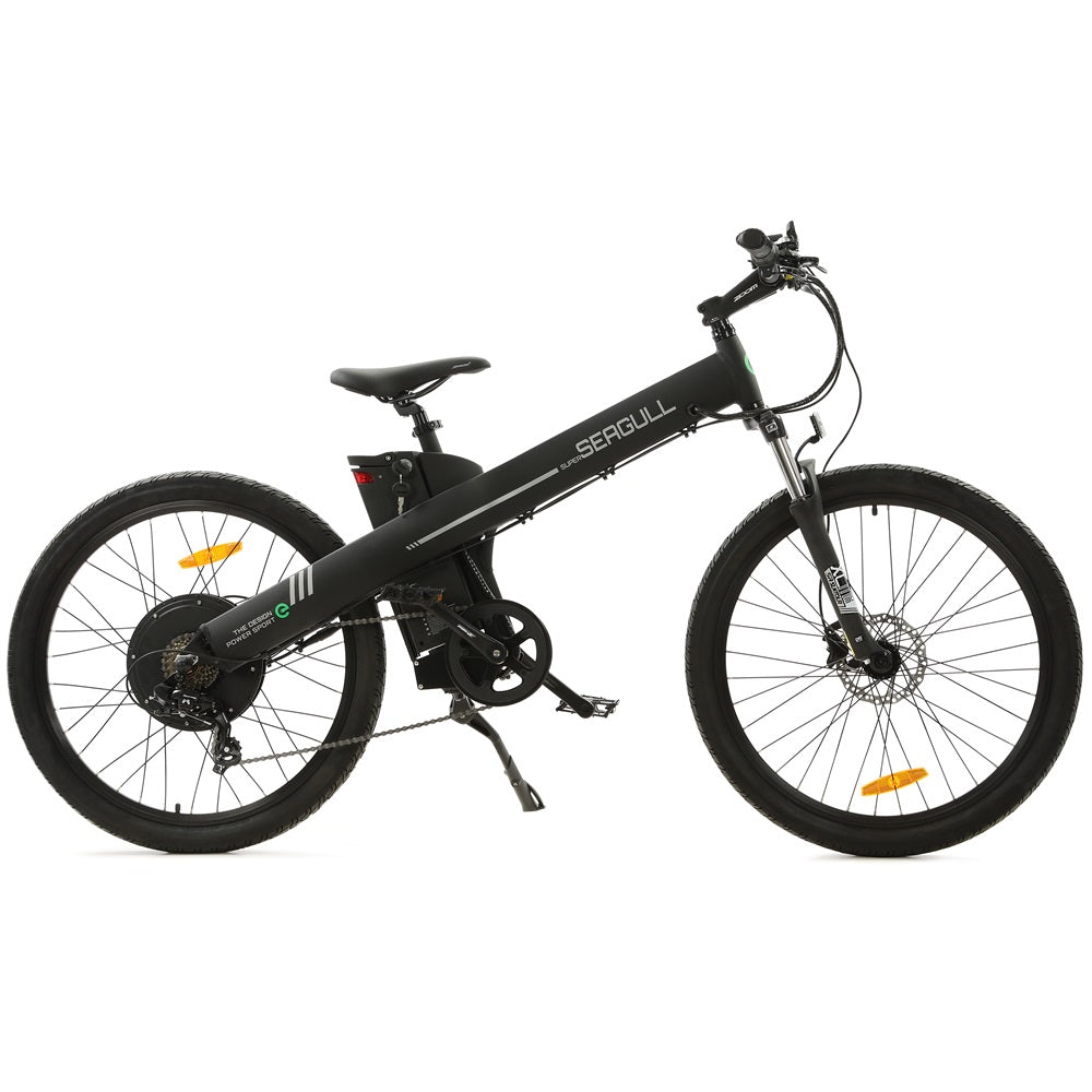 Ecotric Seagull 1000W Brushless Motor For Long Life Span and Efficiency - Versatile Electric Mountain Bike For Commuters, Campers, Leisure Riders