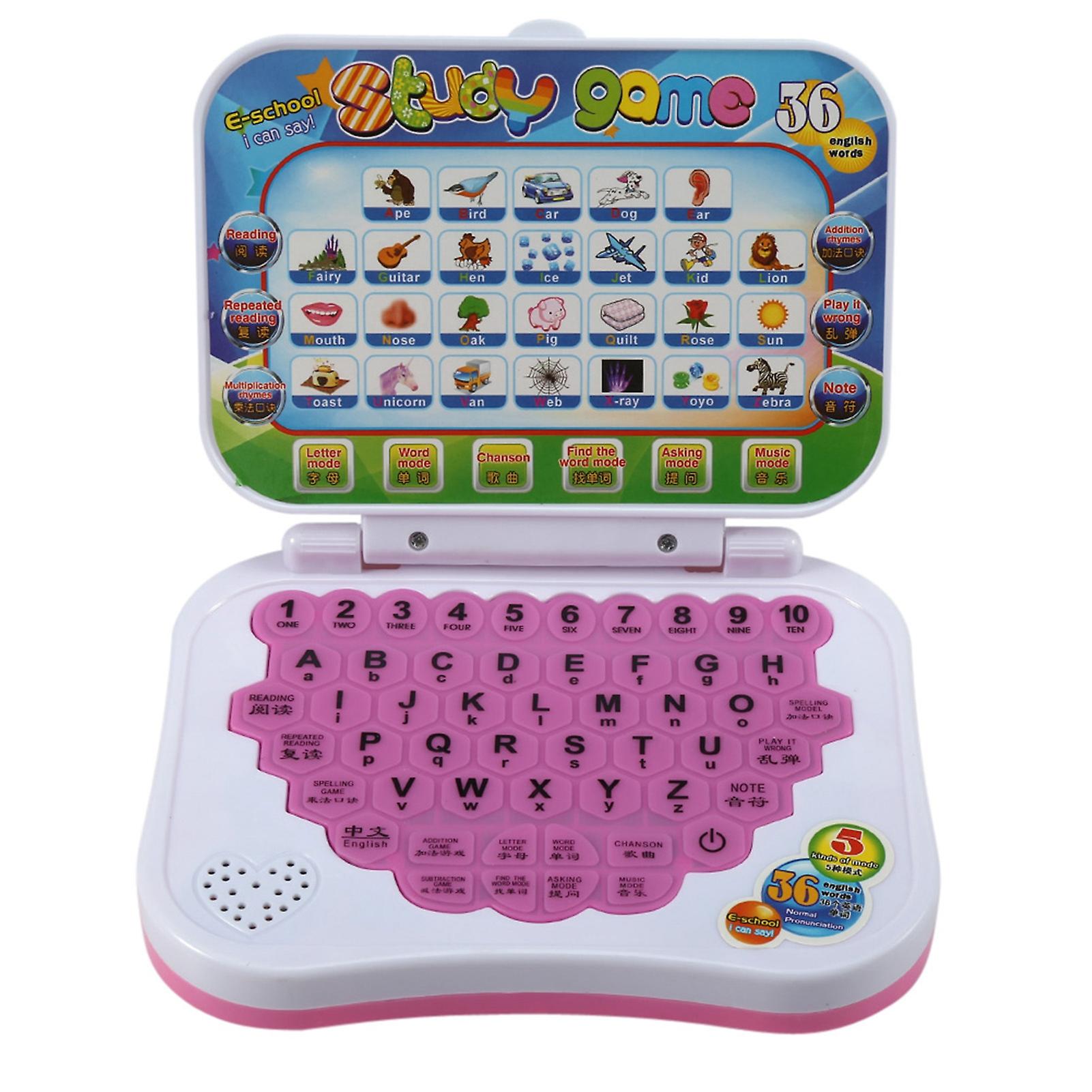 Baby Kids Children Bilingual Educational Learning Study Toy Laptop Computer Game