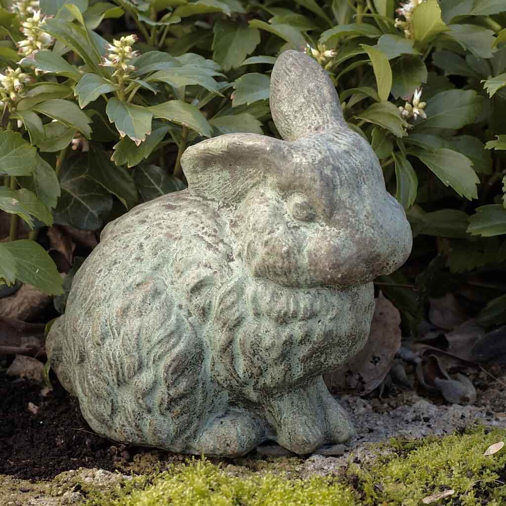 Campania International Rabbit with One Ear Up Statue