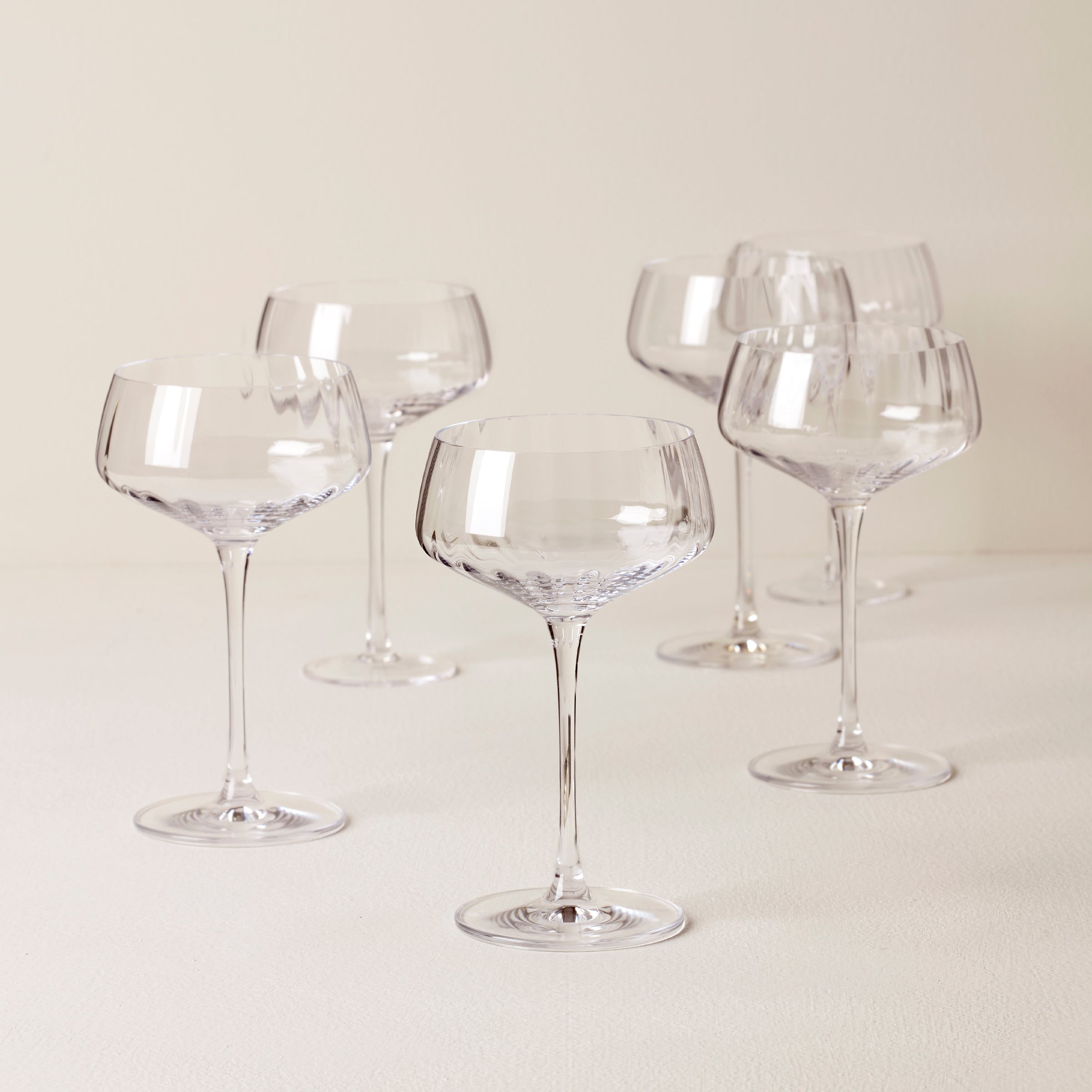 Tuscany Classics Angled Optic Coupes, Set of 6