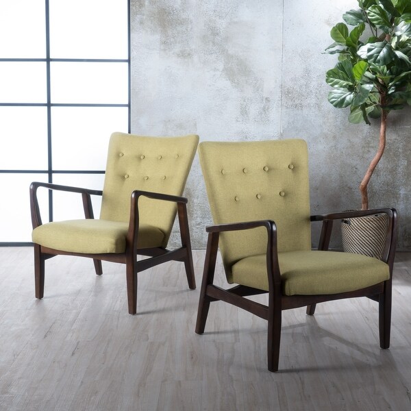 Becker Fabric Arm Chair (Set of 2) by Christopher Knight Home