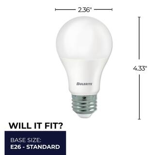 Bulbrite 60 - Watt Equivalent A19 Medium Screw LED Light Bulb Warm White Light 2700K 36 - Pack 861698