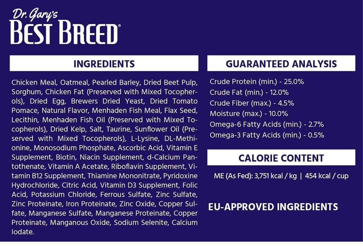 Dr. Gary's Best Breed Holistic All Breed Dry Dog Food