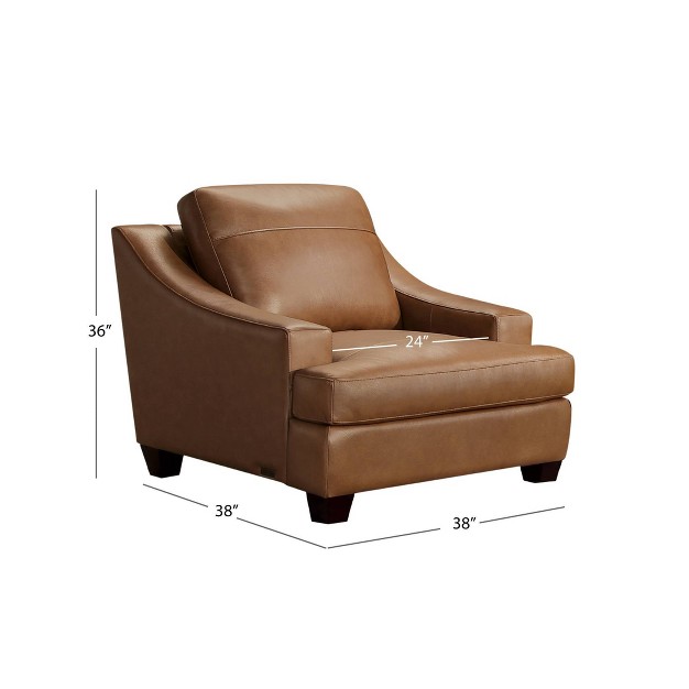 Marianna Leather Chair Camel Abbyson Living