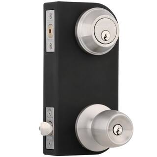 TOLEDO Single Cylinder Satin Nickel Combo Set CV1500MAUS32D