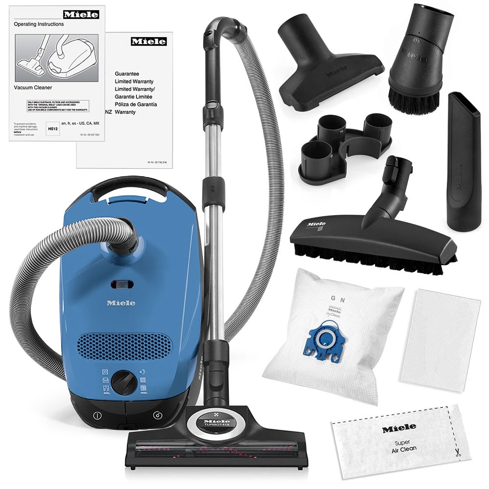 Miele Classic C1 Turbo Team Canister Vacuum Cleaner + STB 305 3 Turbobrush + SBB 3 Parquet Floor Brush + More