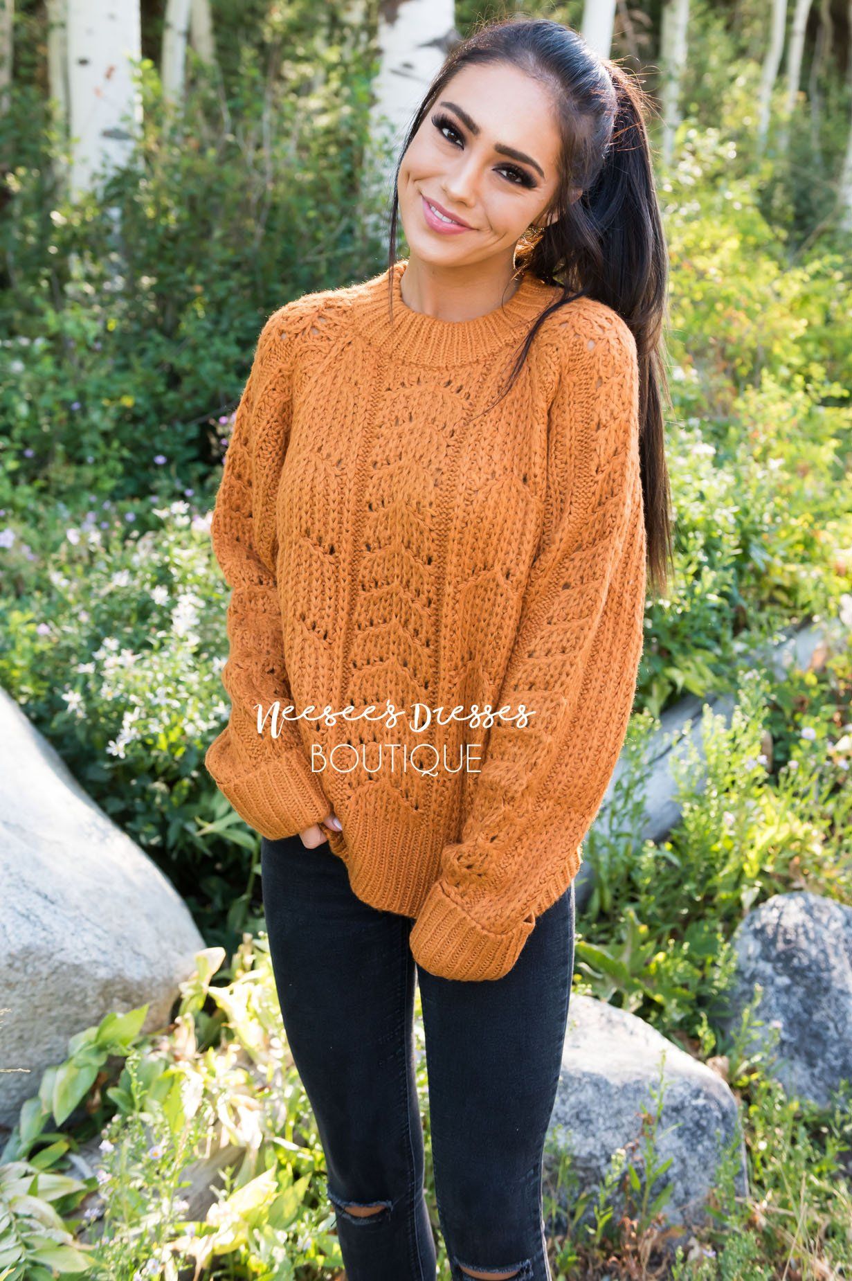 Harvest Time Modest Sweater