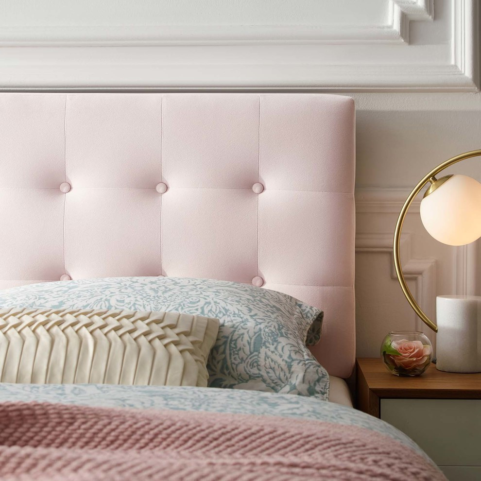 Emily Queen Biscuit Tufted Performance Velvet Headboard   Transitional   Headboards   by Modway  Houzz