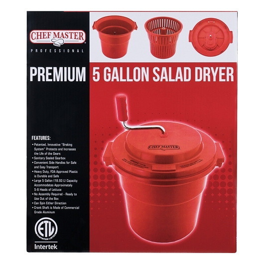 Chef Master 5 Gallon Salad Spinner  1 Each  1 per ...