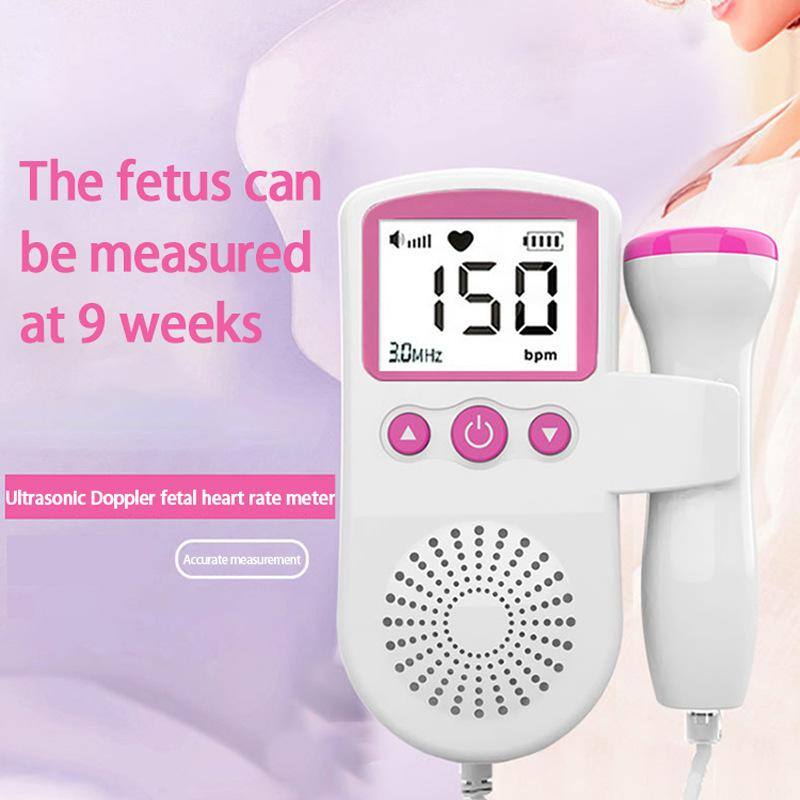 Aoibox Fetal Heart Rate Monitor Home Pregnancy Baby Fetal Sound Heart Rate Detector HDDB1537