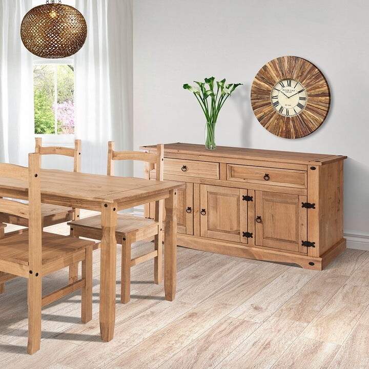 Wood Buffet Sideboard Corona Collection  Furniture Dash