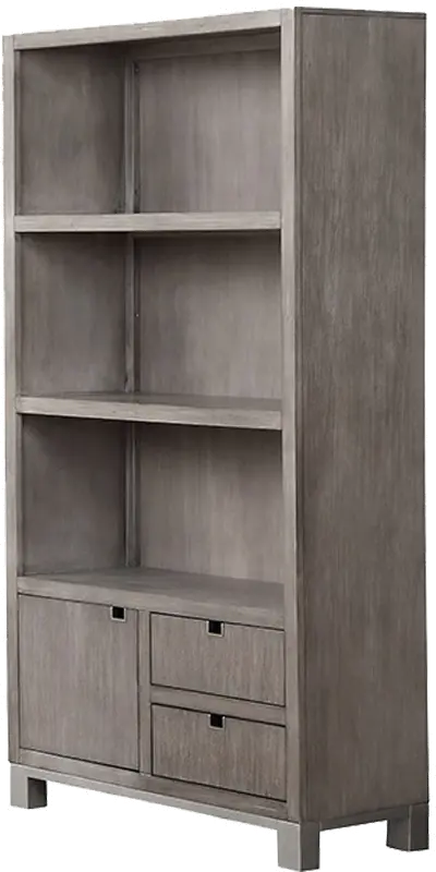 Pacific Heights Washed Gray Home Office Bookcase