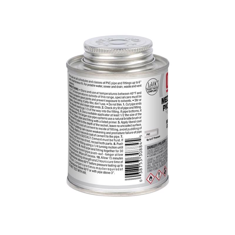 CEMENT PVC MED GRAY 8OZ