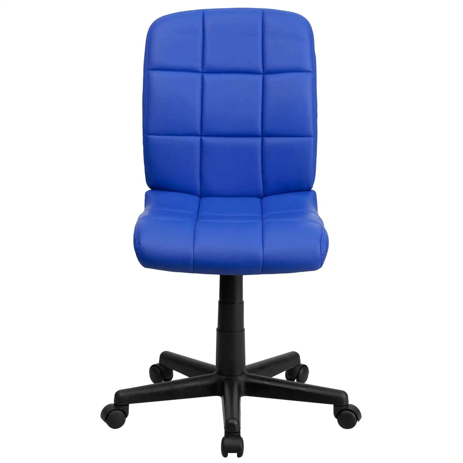 Blue Vinyl Office Chair