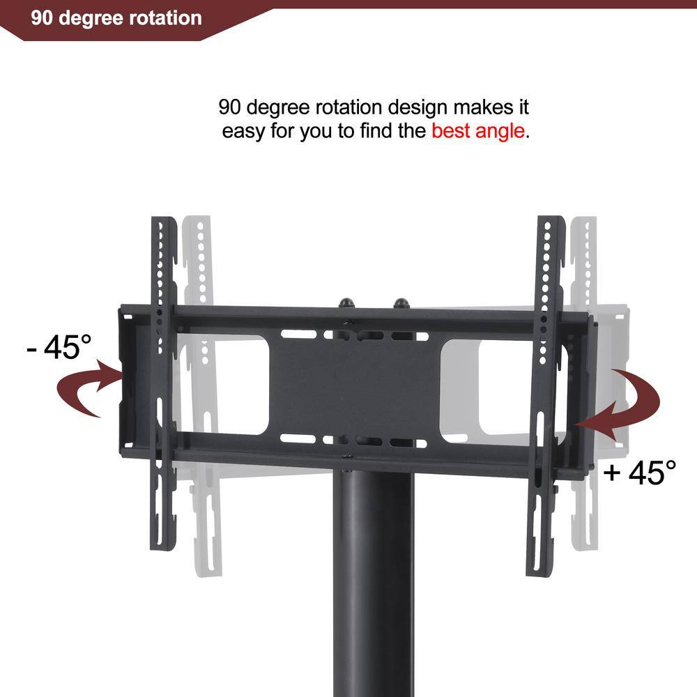 Large Tabletop TV Stand Mount with 45 Swivel For 35-65 in TV chuchu-XB360