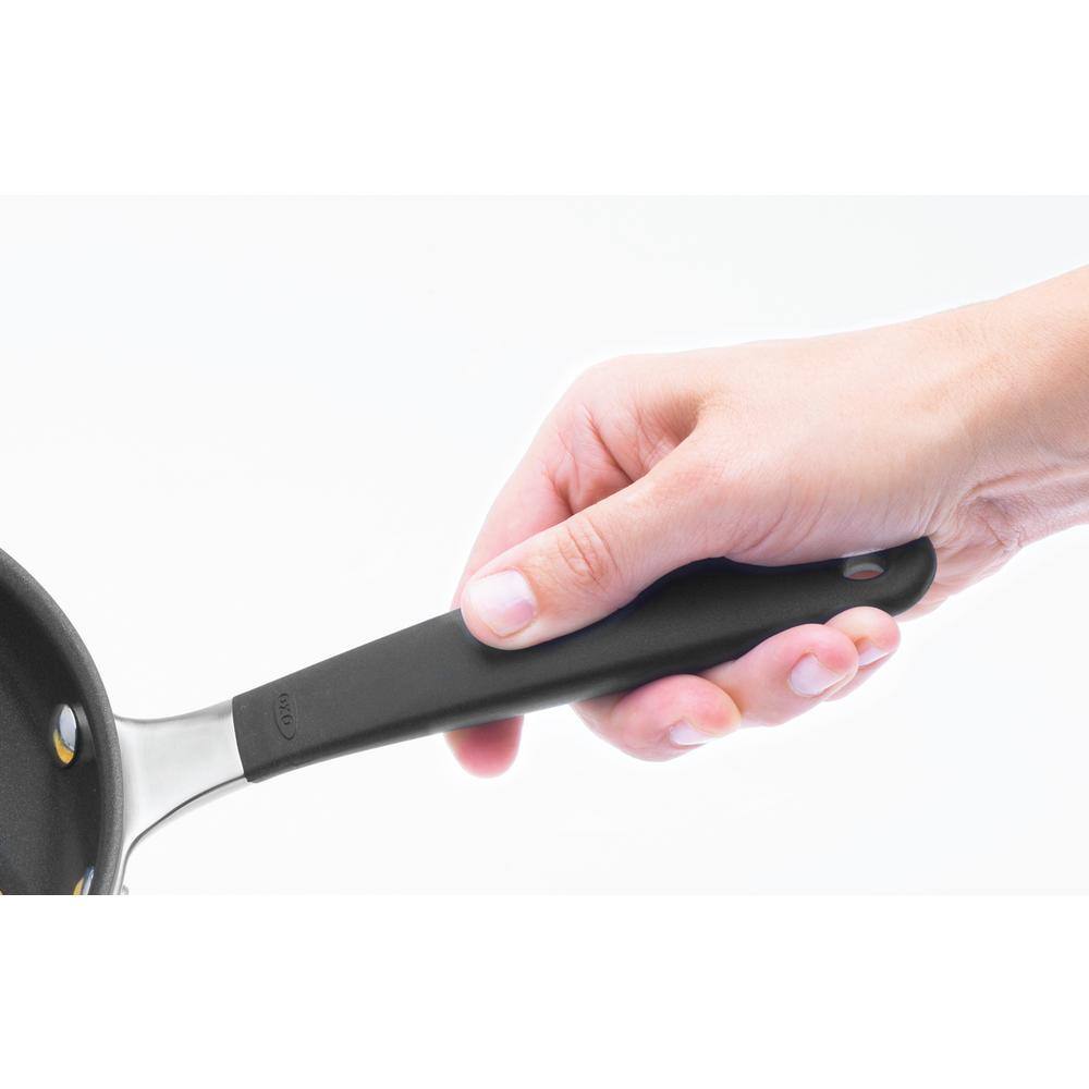 OXO Good Grips 12 in. Hard-Anodized Aluminum Ceramic Nonstick Frying Pan in Black with Comfort Grip Handle CW000957-003