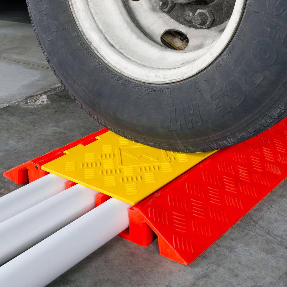 Guardian 3-Channel Polyurethane Cable Protector Ramp for 1.375 in. Dia Cables DH-PCP-4