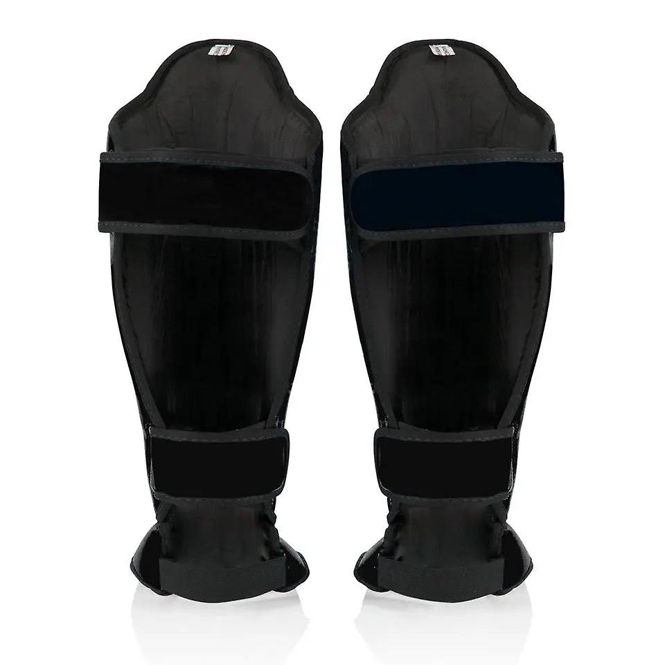 Fairtex muay thai shin guards - black