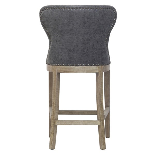 Dorsey Brown and Grey Nubuck Counter Stool