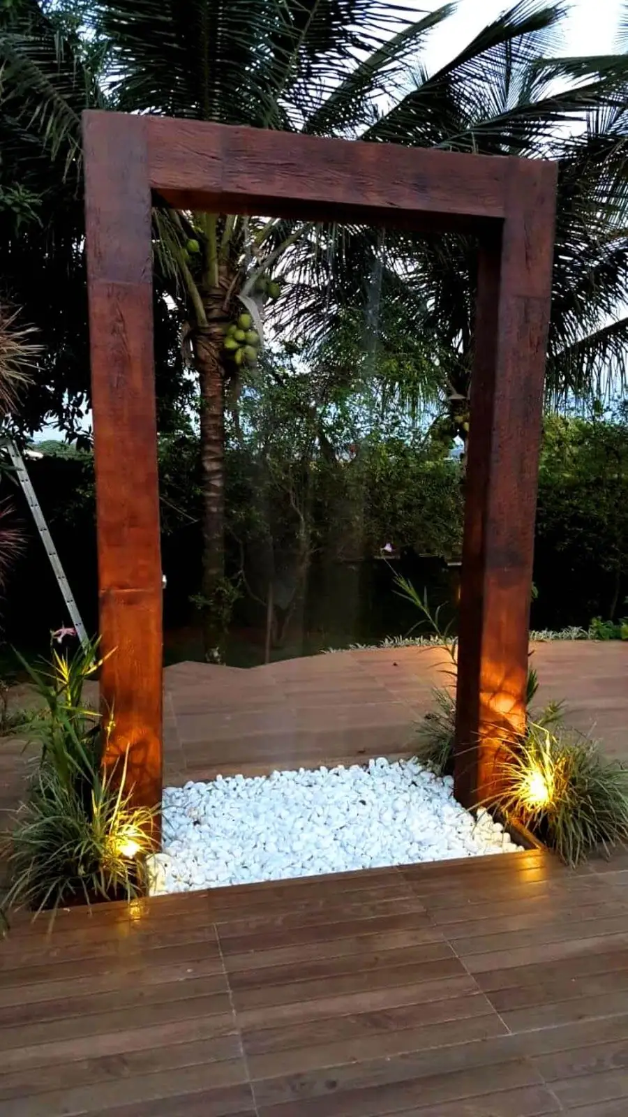 Stainless Steel   Corten Steel Decorative Water Feature Outdoor Corten Steel Small Garden Waterfall