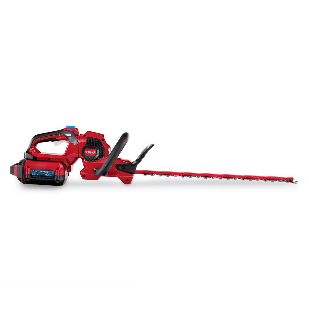 Toro 60V Max Lithium-Ion Cordless 24 in. Hedge Trimmer - 2.0 Ah Battery and Charger Included 51841