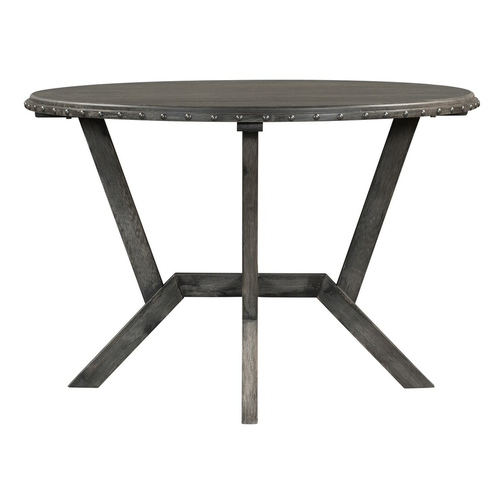 Round Table with Cross Legs