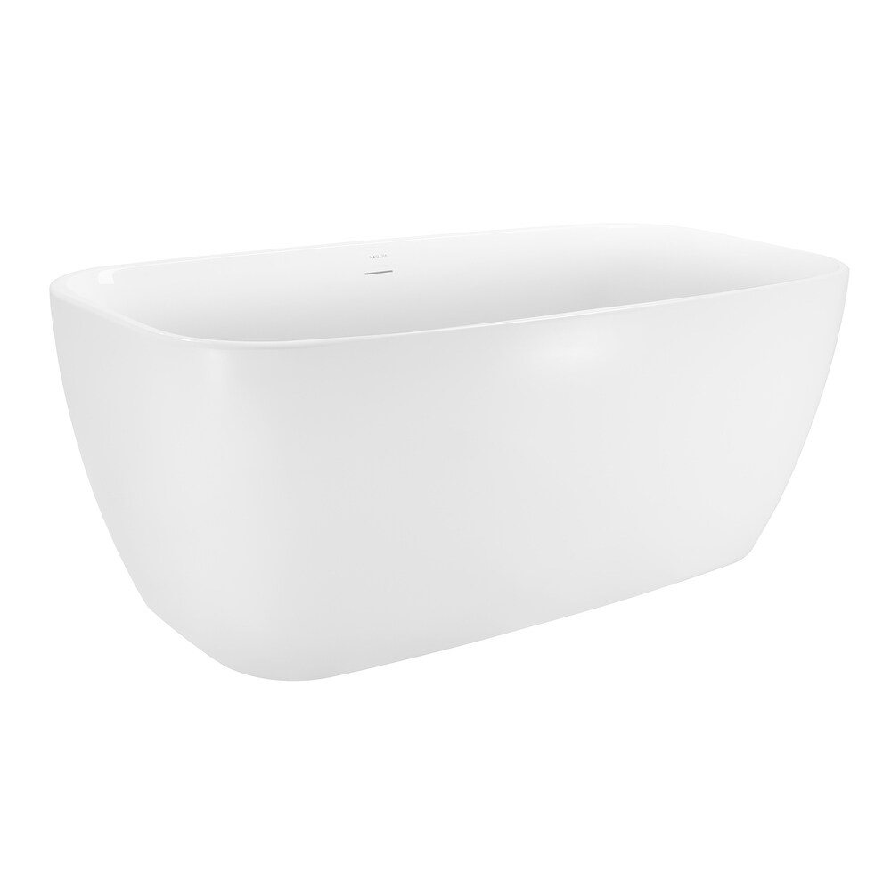 White Acrylic Freestanding Bathtub  Oaking Tub