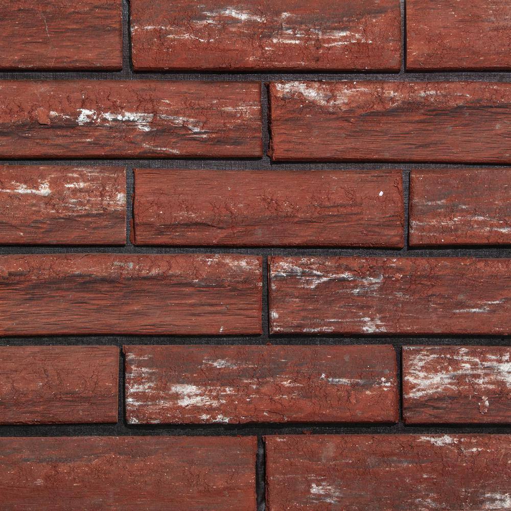 Z-BRICK 8 in. x 2.25 in. x 0.44 in. Concrete Burnt Sienna Thin Brick Veneer ZC025205