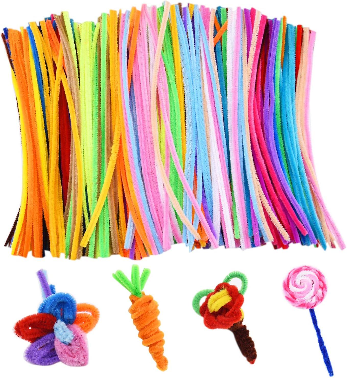 400 Pieces Colored Pipe Cleaners Chenille Stems For Diy Art Craft Handicrafts Decorations (6 Mm X 12 Inch)