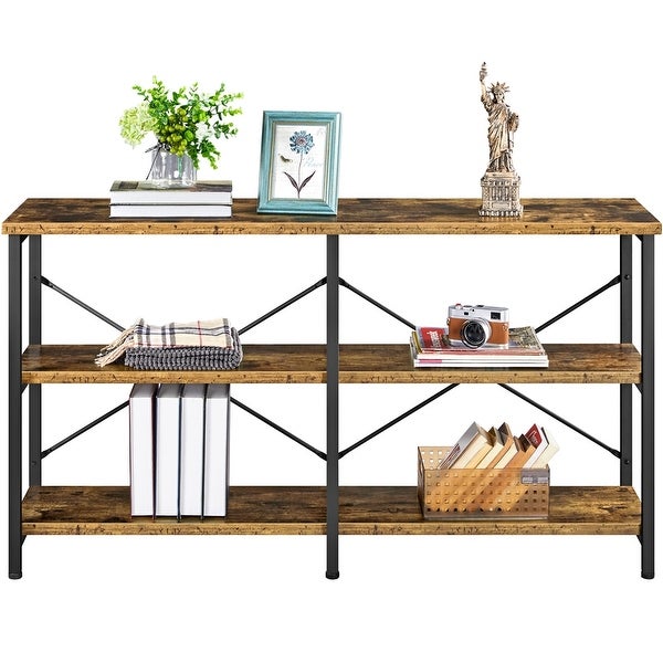 Yaheetech 3 Tiers Industrial Sofa Table Metal Frame Console Table