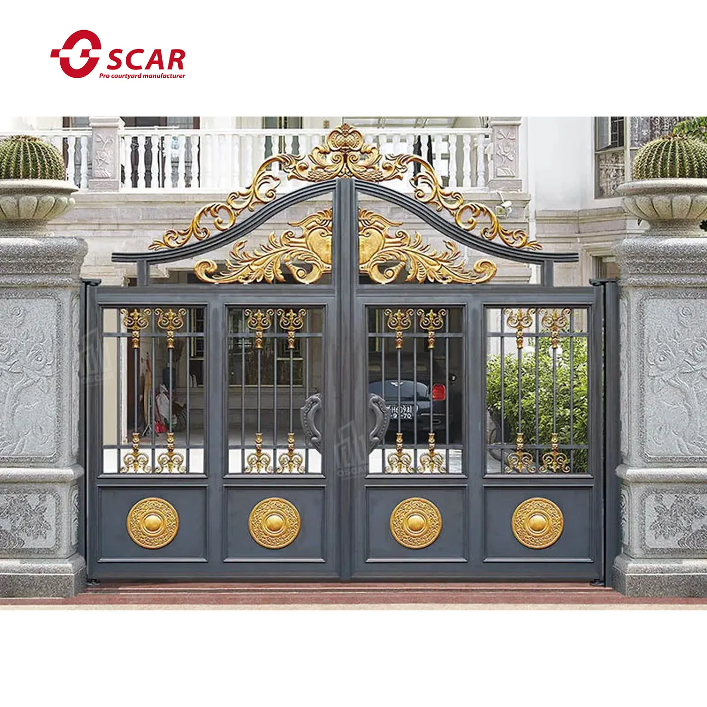 Factory Supply Low Price Easy To Assemble Anti Corrosion And Waterproof Fencing Metal Garden Security Gate