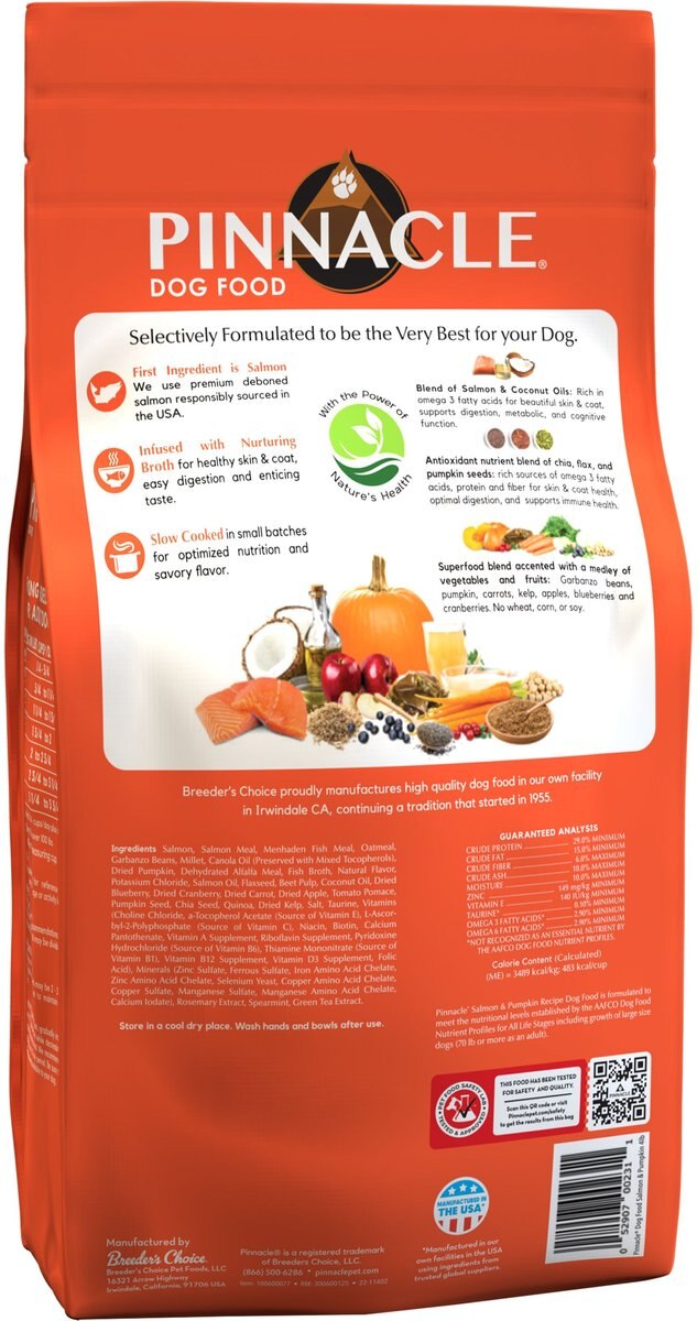 Pinnacle Salmon and Pumpkin Recipe Dry Dog Food