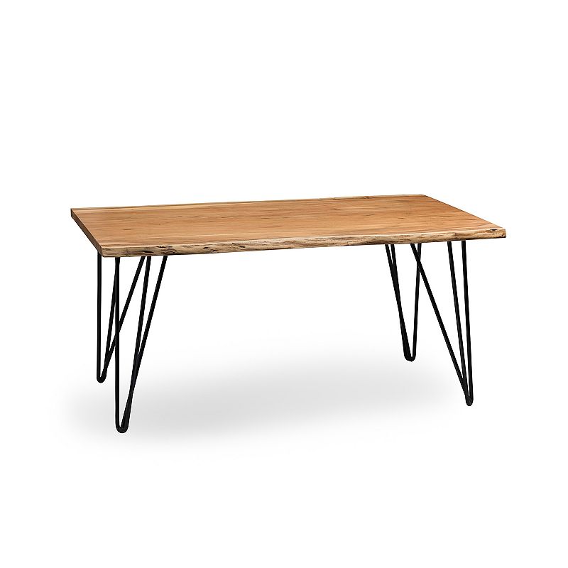 Alaterre Furniture Hairpin Live Edge Coffee Table