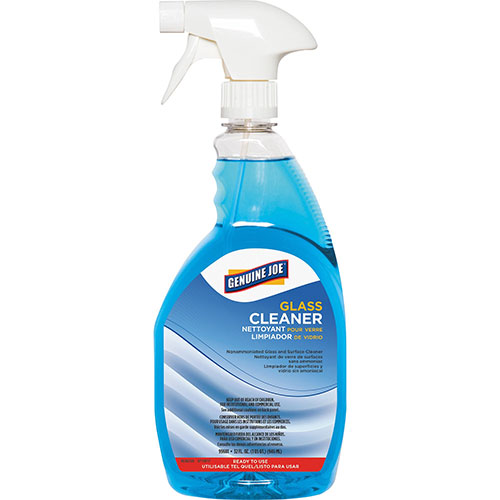 Genuine Joe Glass Cleaner | Non-ammoniated， Spray Bottle， 32 oz. | GJO99681