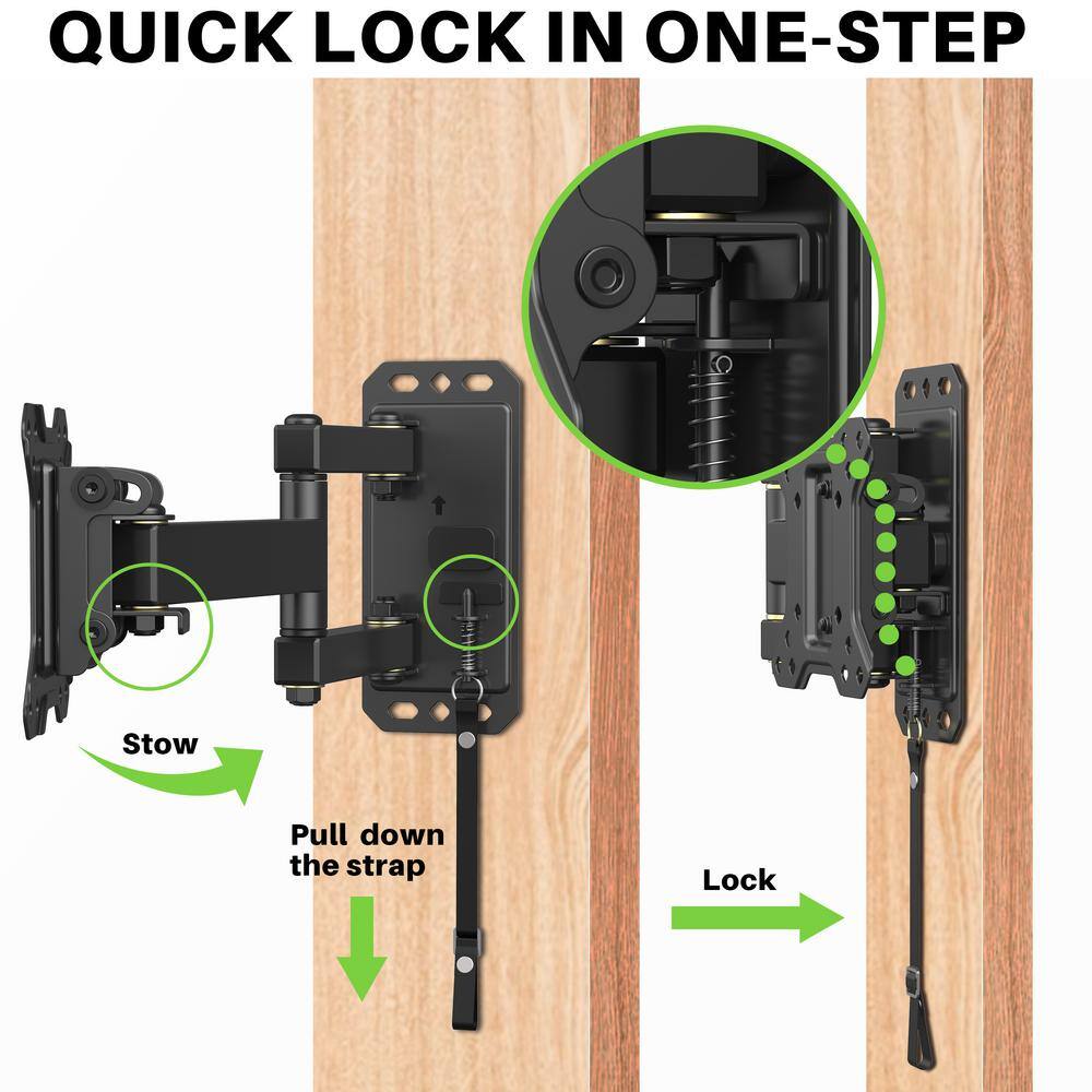 USX MOUNT RV Mount fits for 10 in. to 26 in. LEDFlat Screen TVs RVs Exquisite and Lockable HMS008